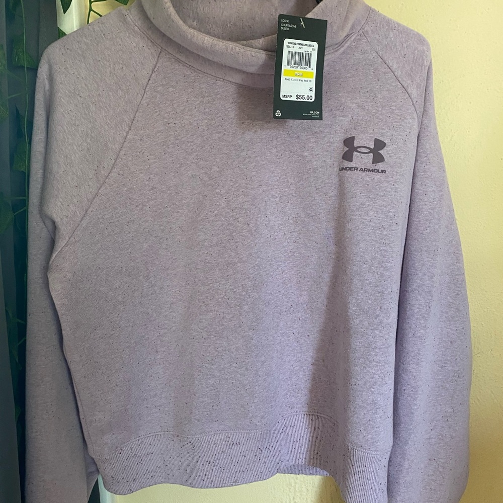 under armor woman’s fleece wrap neck